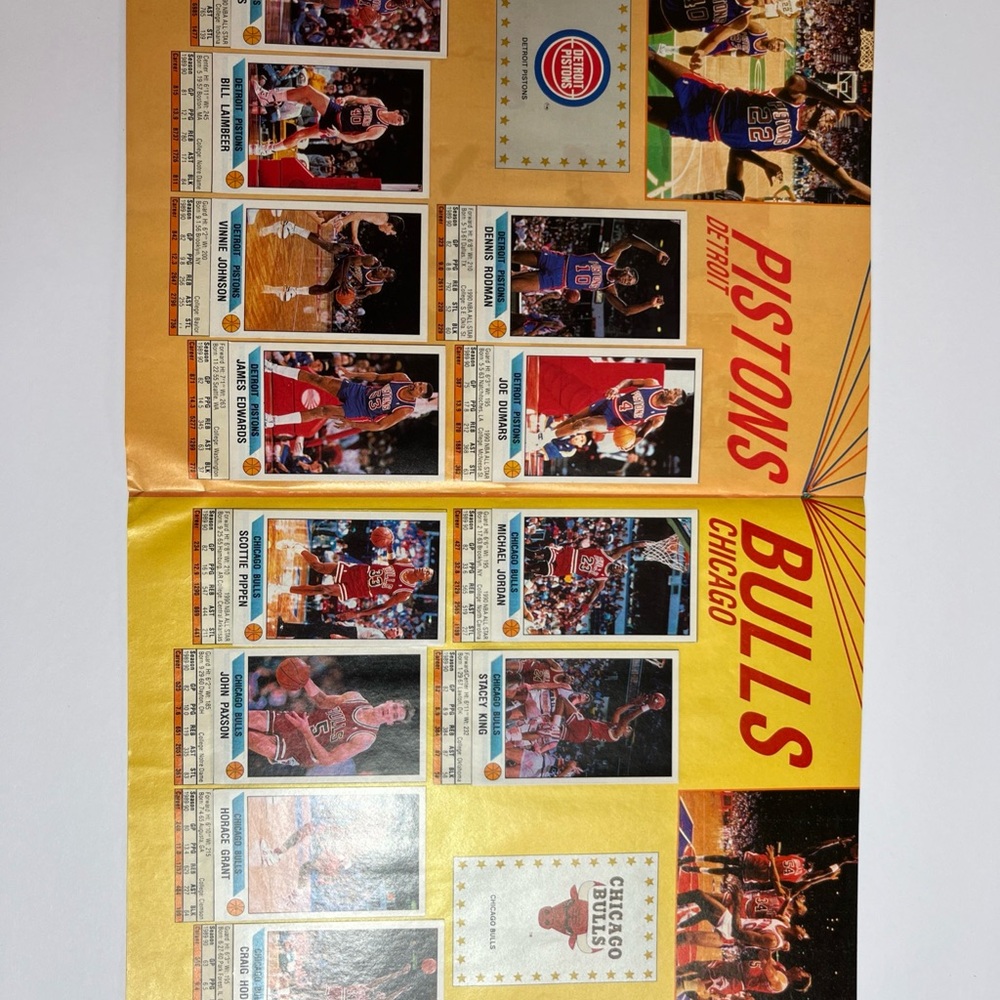 Panini Basketball Sticker Album 1990-91 Premiere Edition Jordan Pippen Bird Good - Picture 8 of 8